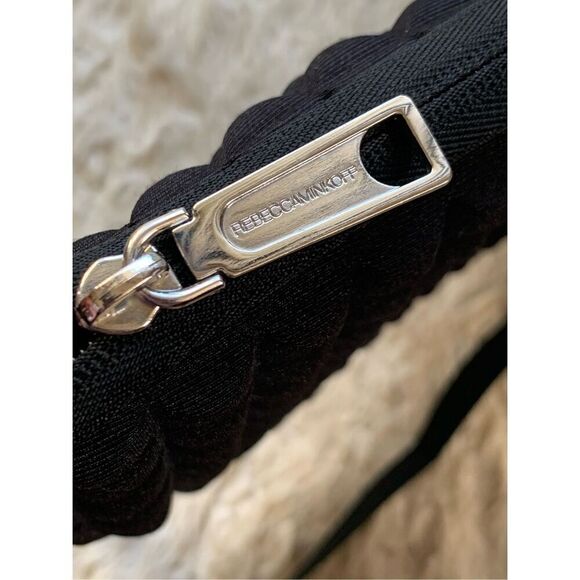 Rebecca Minkoff Regan Textured Neoprene Crossbody Messenger Laptop Bag in Black - Picture 6 of 10